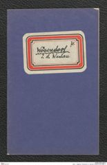 Seite 1, Tagebuch "Wösendorf i.d. Wachau" (NHMW-PRAE-BBB-71)